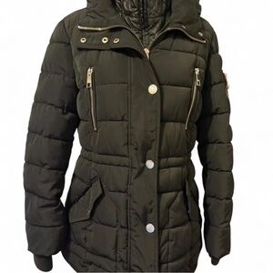 Guess Women's Dark Utility Puffer Jacket